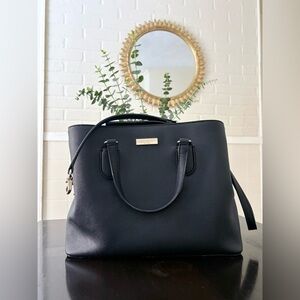 Kate Spade Black Perry Medium Satchel Luxe Purse